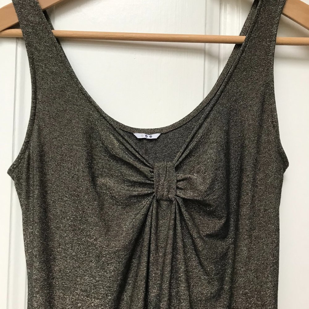 Three Dots Sundress, Size S. Black / gold. Like new.